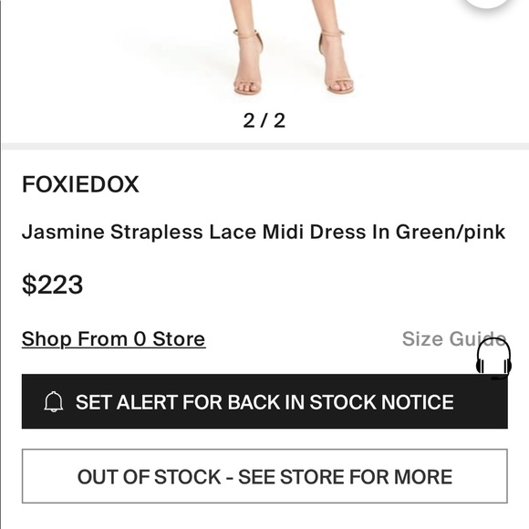 Jasmine Strapless Foxiedox Dress - Picture 2 of 9